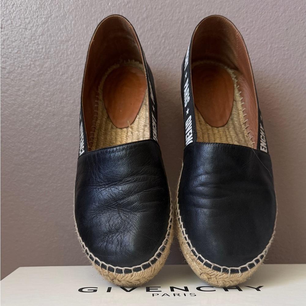 Givenchy Black Leather Espadrilles - Picture 3 of 6